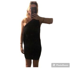 Black Tight Short Dress - Small
